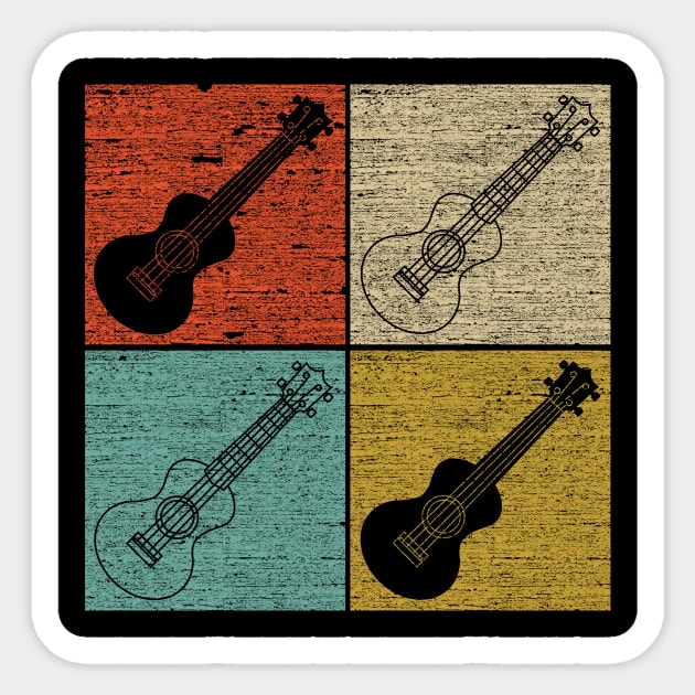 Ukulele design Sticker by vpdesigns